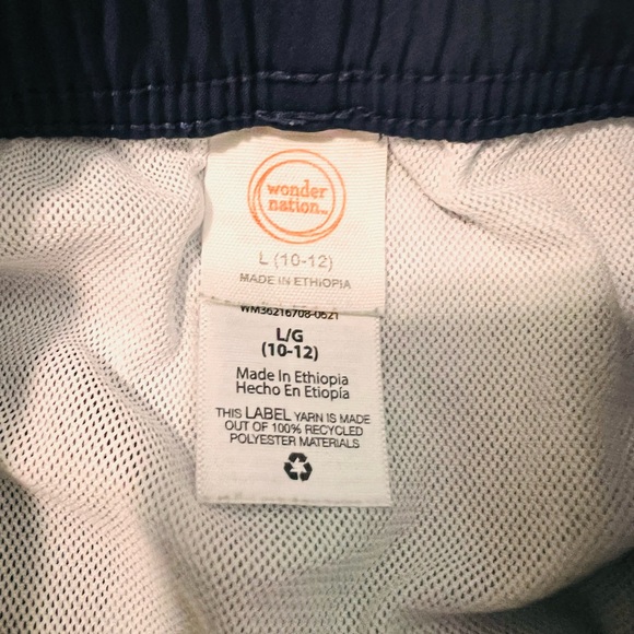 Wonder Nation beach short for kids Size LG 10/12 - Picture 3 of 4